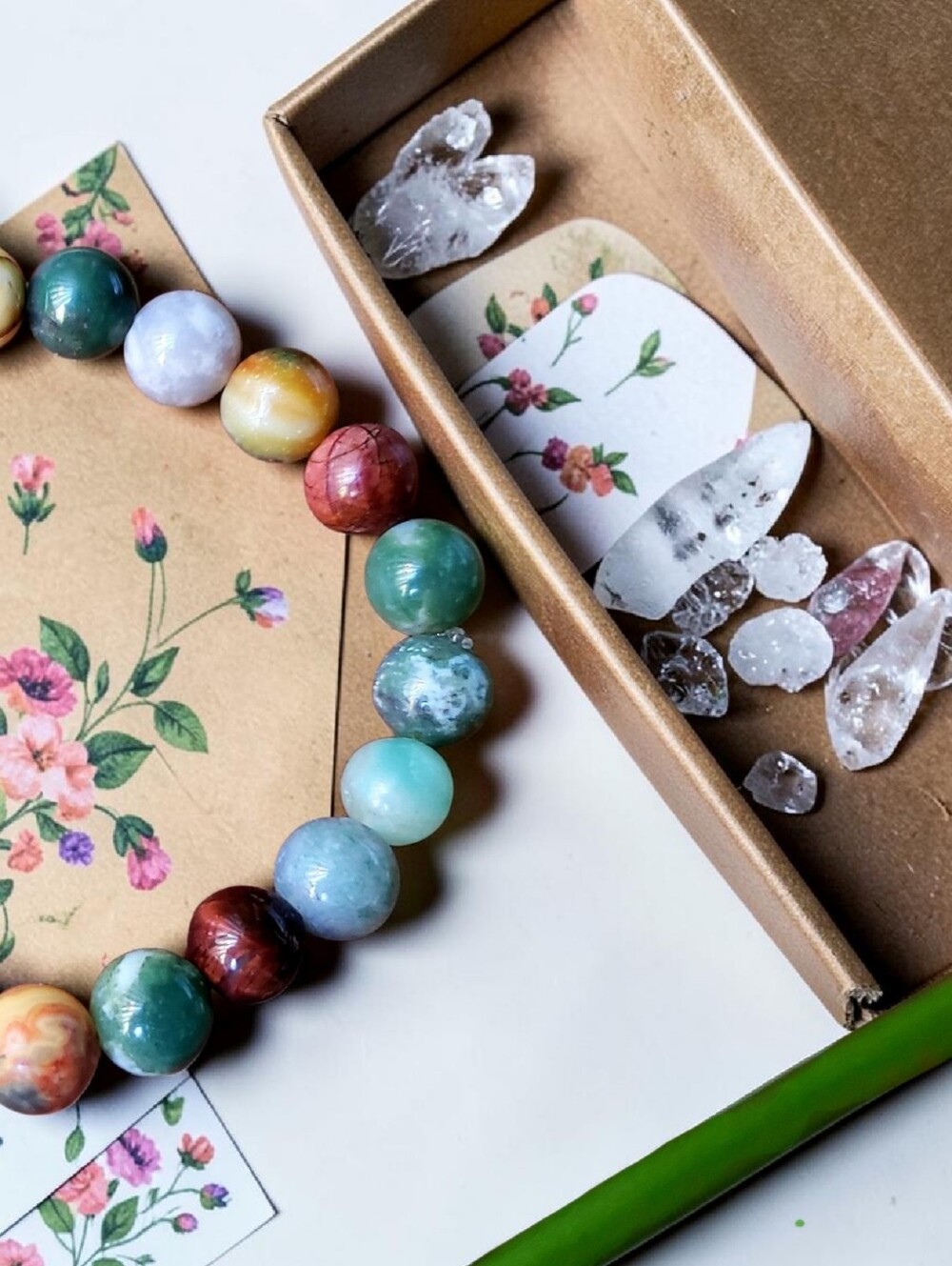 Treasure Bracelet Box | Four Braclets | Trinkets, Stickers, Crystals & More